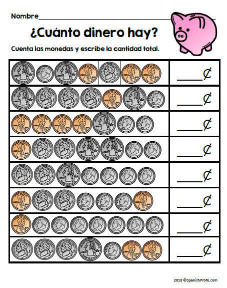 counting money in spanish.